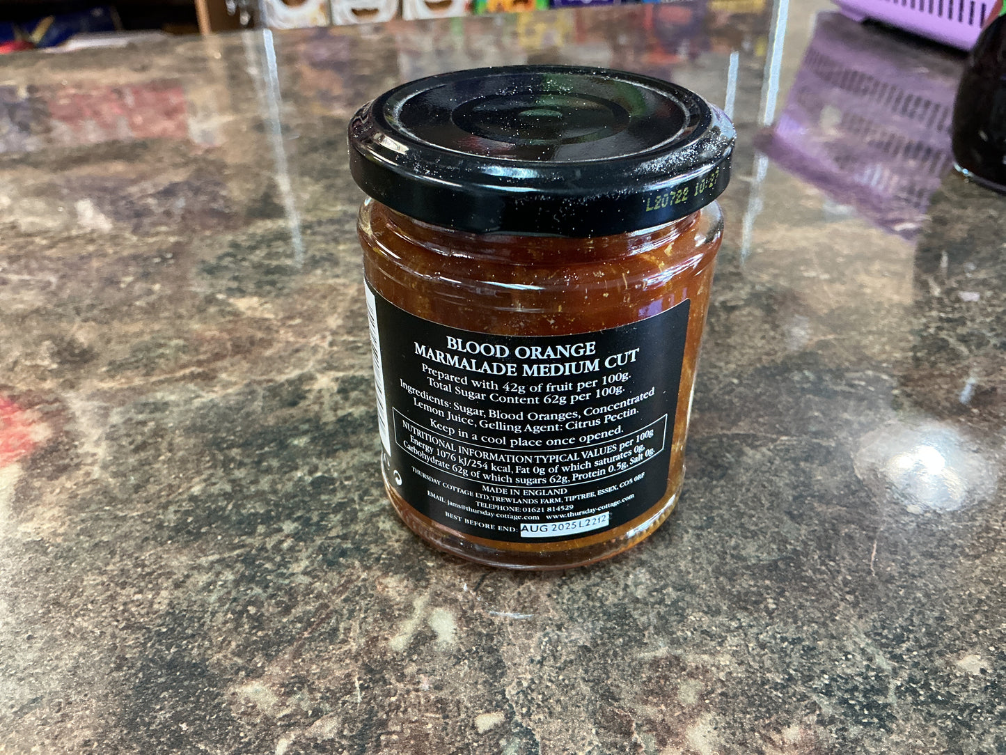 THURSDAY COTTAGE BLOOD ORANGE MARMALADE 210G
