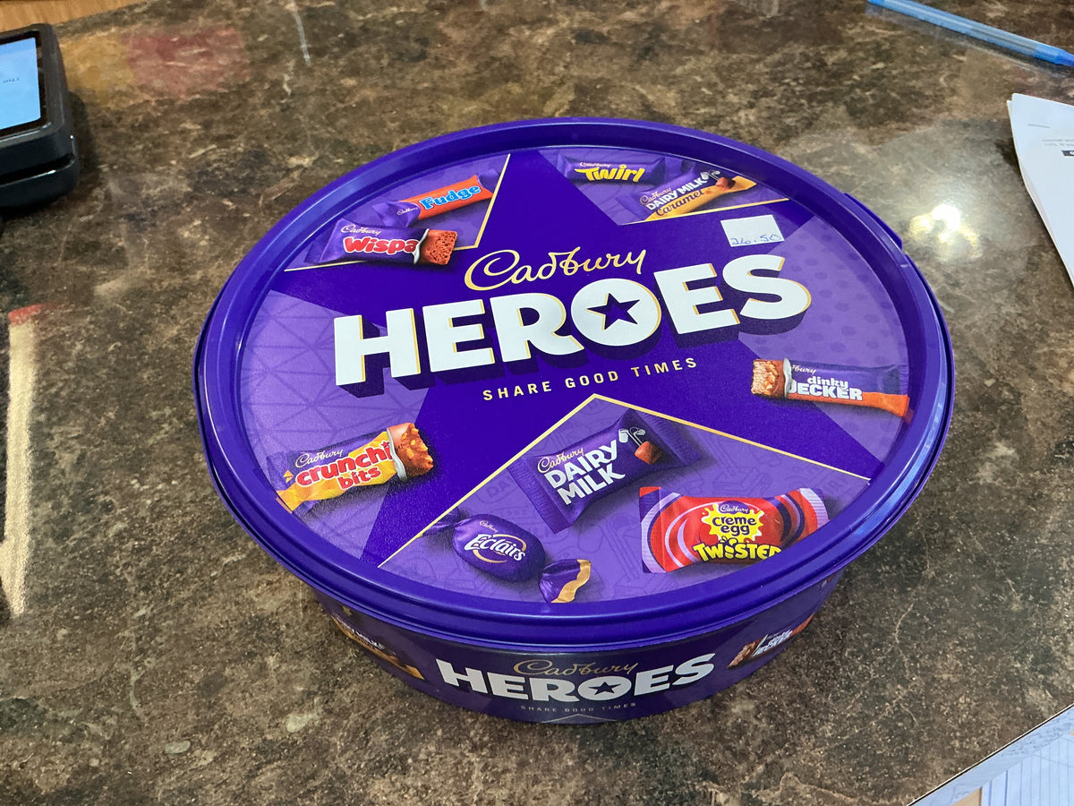 CADBURY HEROES TUB 475G