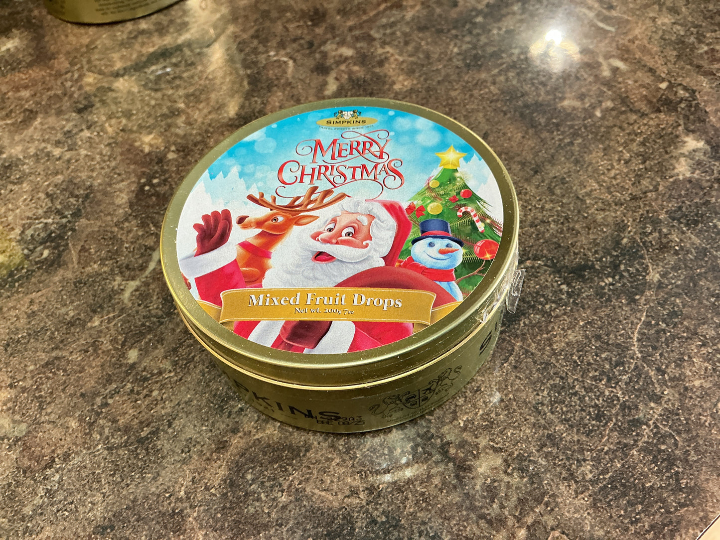 SIMPKINS MERRY CHRISTMAS MIXED FRUIT DROPS