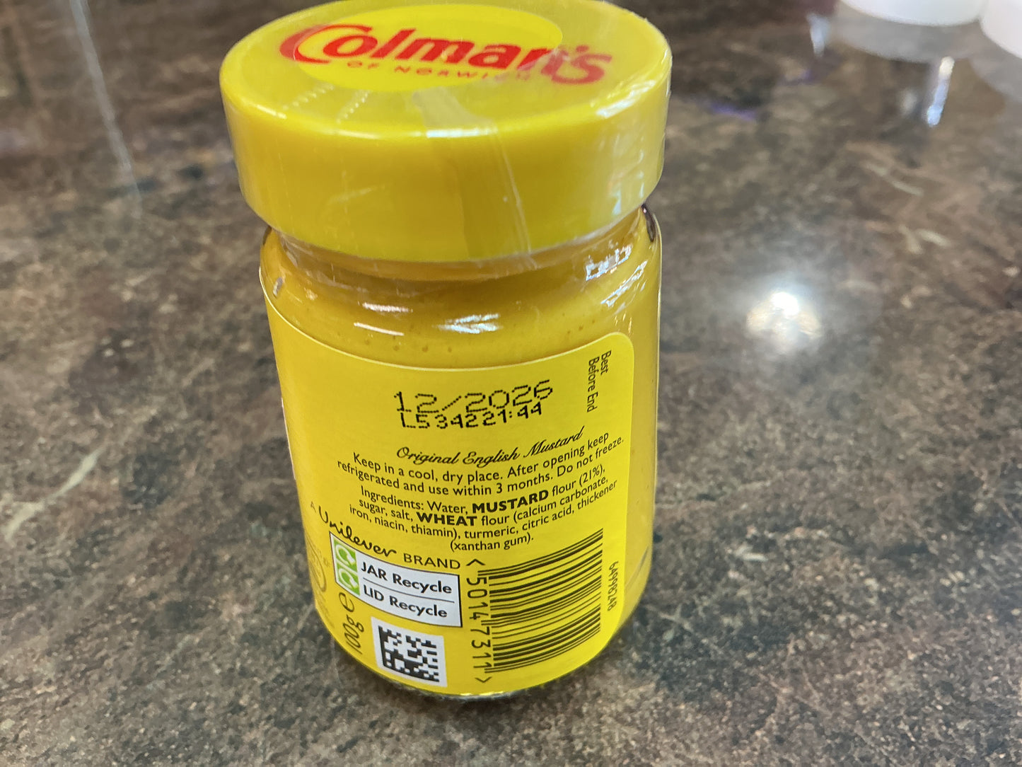 COLMANS MUSTARD 100G