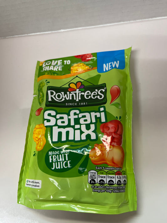 ROWNTREES SAFARI MIX 115G