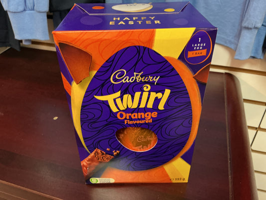 CADBURY ORANGE TWIRL EGG 193G