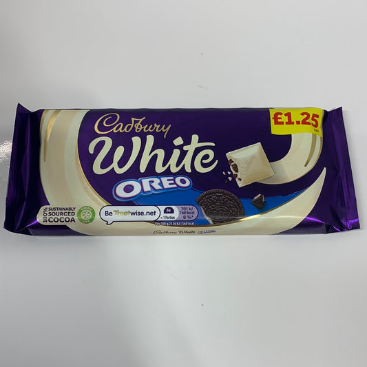 Cadbury White Oreo bar 120g