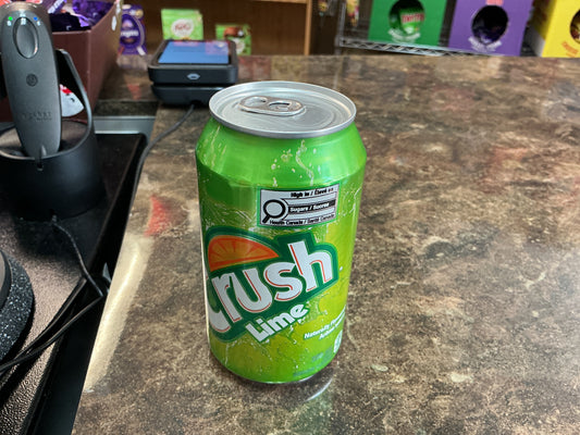 CRUSH LIME SODA 355ML
