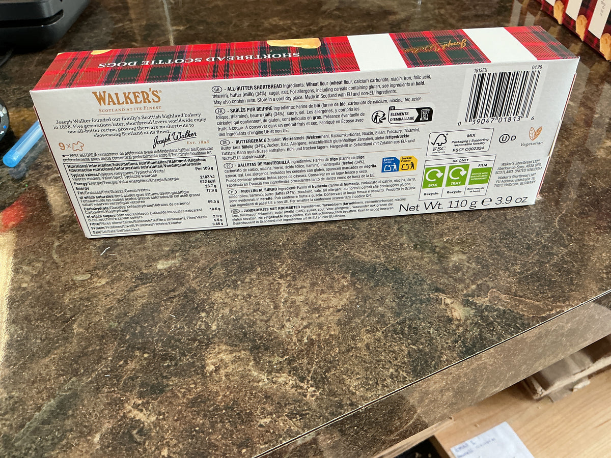 WALKERS SHORTBREAD SCOTTIE DOGS 110G