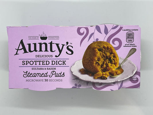 Aunty’s Spotted Dick Steamed Puds 190g