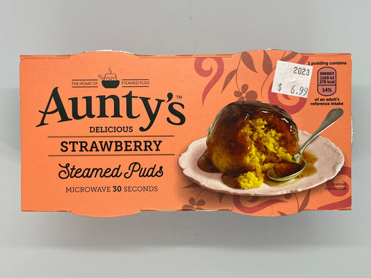 Aunty’s Strawberry Steamed Puds 190g