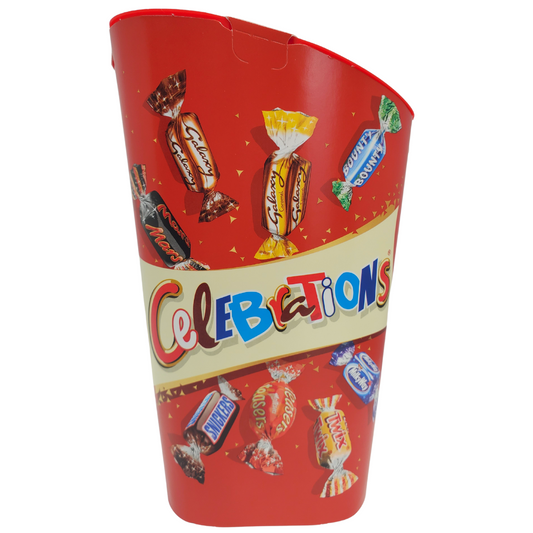 Celebrations have become something of a modern classic in the world of confectionary. The ingenious selection of miniature versions of various legendary chocolate bars ensures there is something for everyone to tuck into.  This carton includes mini Snickers, Galaxy, Mars, Bounty, Truffle, Teasers, Milky Way and Caramel. A Celebrations carton makes a great gift, and is also perfect for passing around your family and friends at parties and over the festive period.