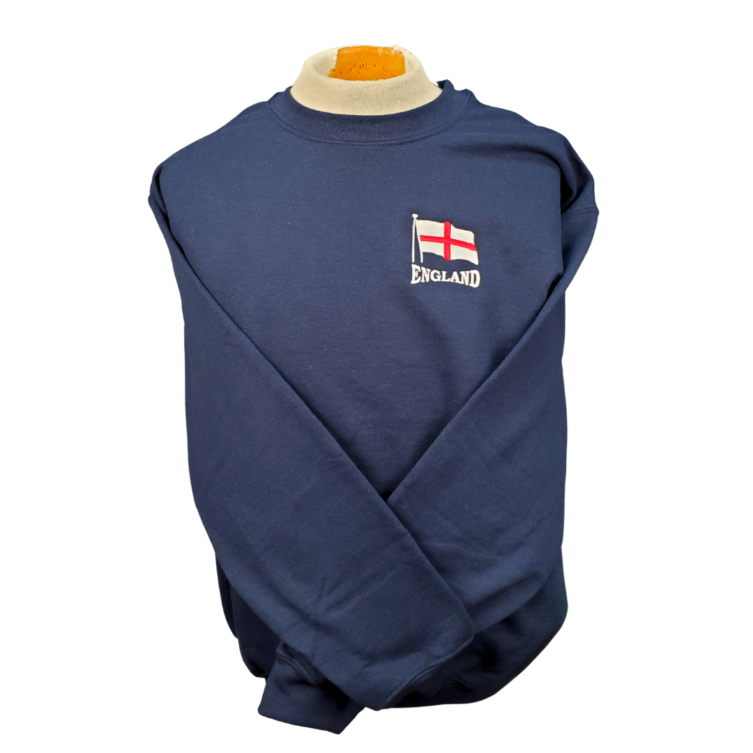 Navy Blue England Crewneck Sweatshirt