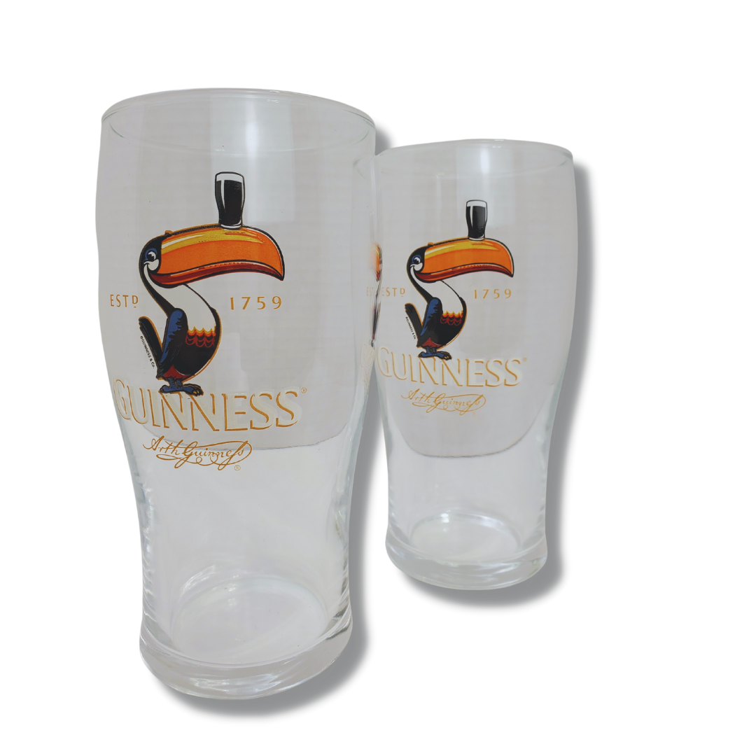 Official Guinness Tulip Glass- Single 20oz Tucan Pint Glass
