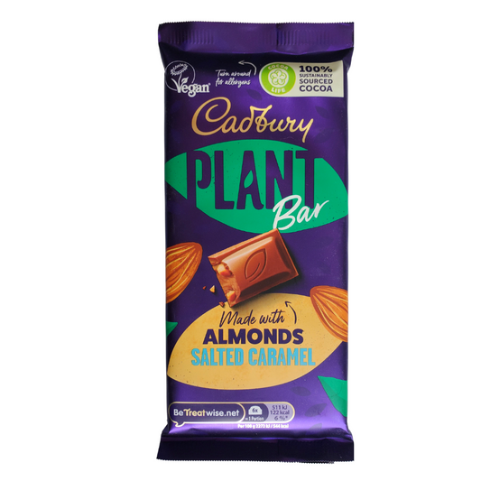These chocolate bars are made with 100% plant-based ingredients, and have the stamp of approval from the Vegan Society! They use almond paste to replace dairy milk which gives the creamy taste you expect with a hint of nuttiness!   Not only are the chocolate bars plant-based but so is the packaging!!  Imported from the UK 