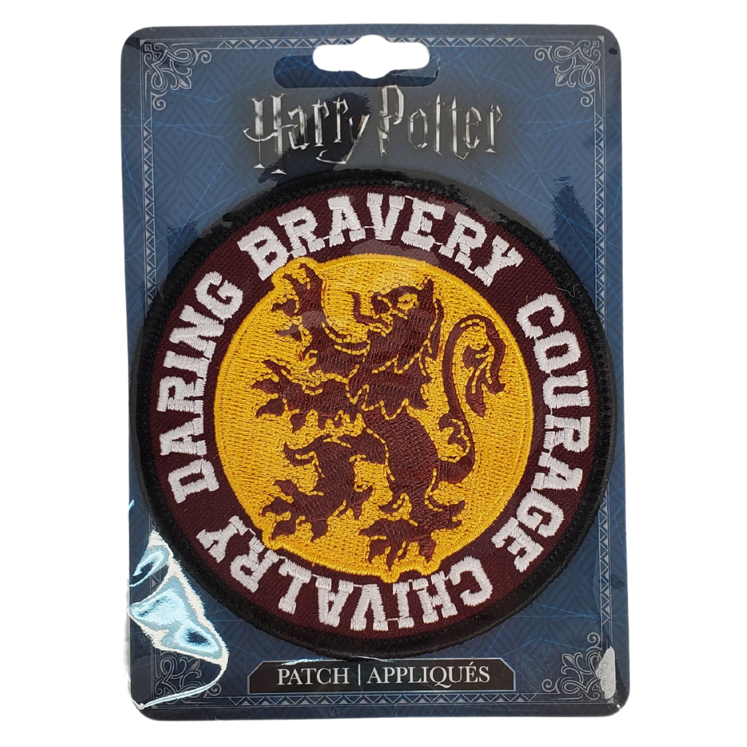 Courage, chivalry, and bravery are what a Gryffindor brings to the table. Add a little magic to your wardrobe with this Gryffindor iron-on patch! This patch features the Gryffindor house colours (scarlet and gold), the lion mascot along with the traits of a true Gryffindor.