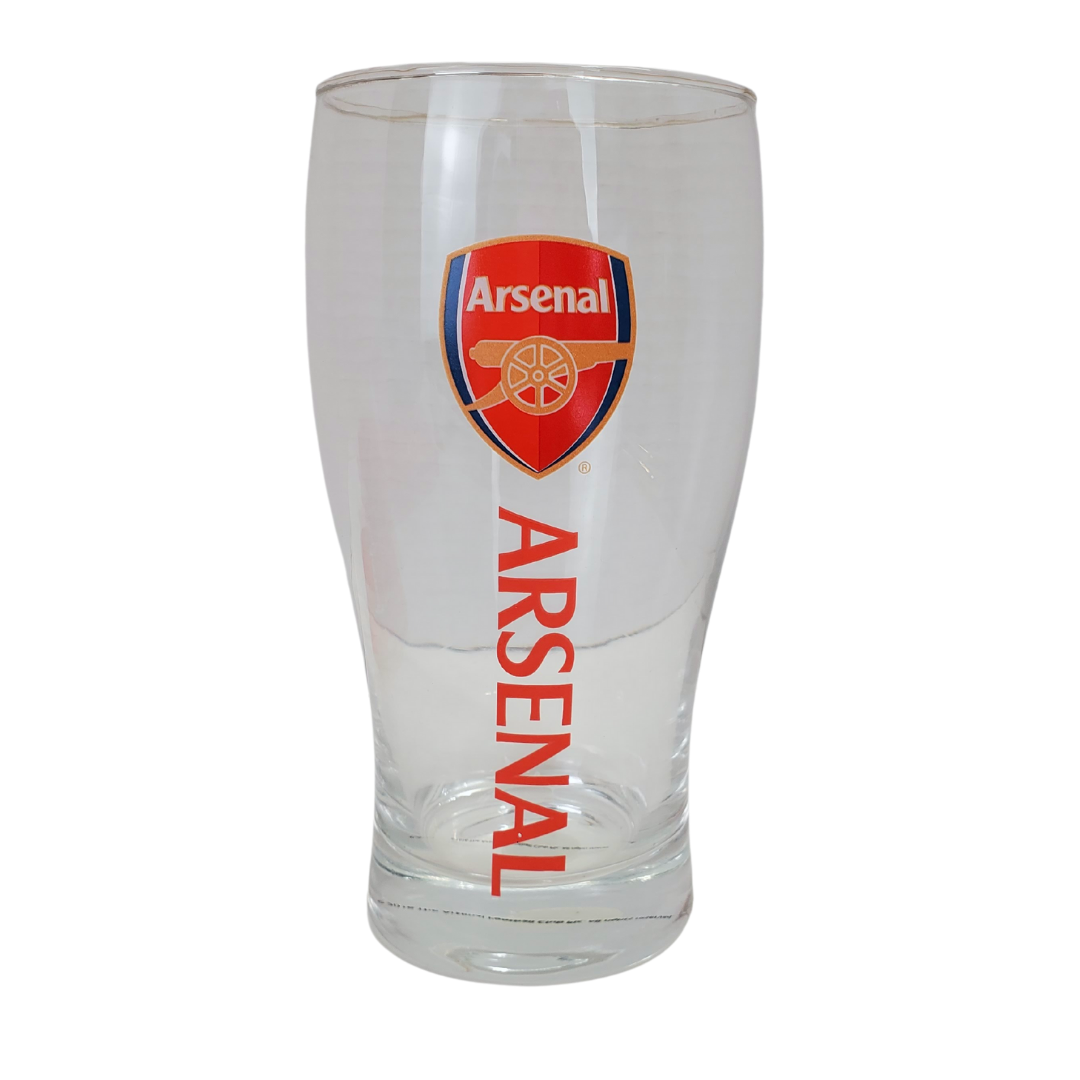 Glass - This official Arsenal mini bar set is the perfect gift for the a mature bartender looking to up their game! Get the ultimate gift for the Arsenal fan in your life! This kit includes four beer mats, one bar towel and one pint glass. All the items included in this set feature the official Arsenal crest.