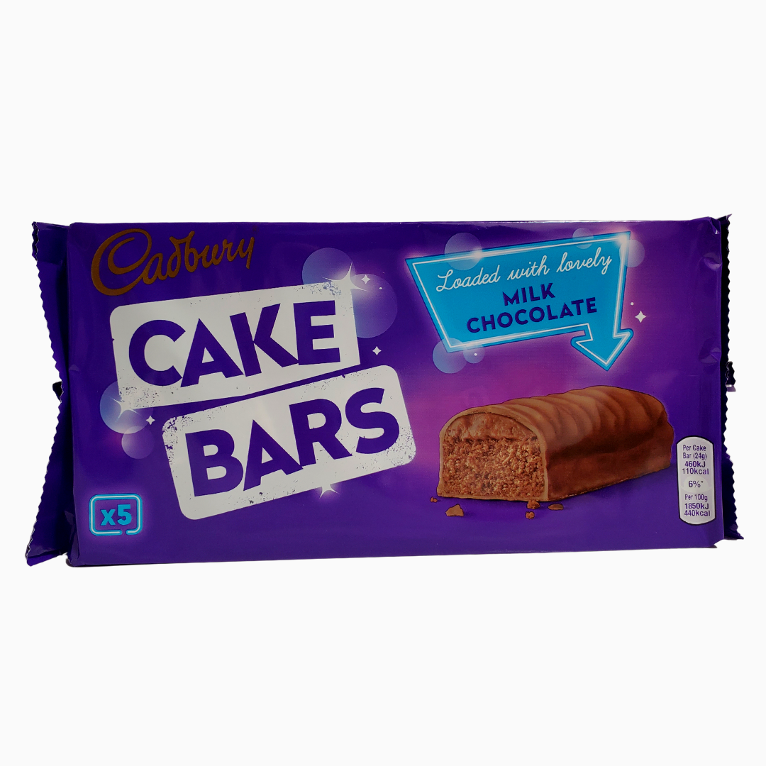 Cadbury cake bars loaded with lovely milk chocolate. Chocolate flavoured sponge with chocolate flavoured topping coated in milk chocolate.