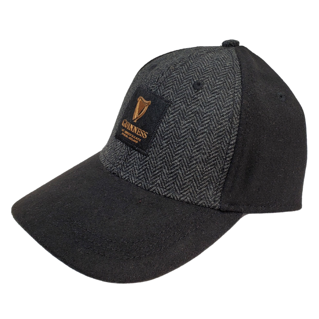 Guinness has proudly made high-quality products since 1759. Their standards don't just stop at beer, feel at ease knowing you are getting a high-quality cap. This stylish baseball cap is made with grey herringbone tweed and features a classic Guinness patch. Official Guinness Product  100% cotton Adjustable cap to fit most!