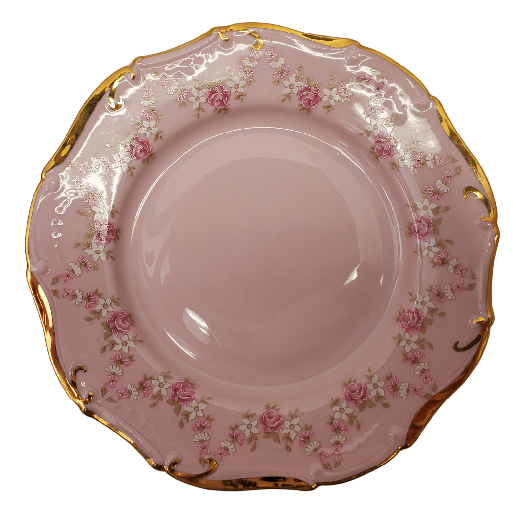 Pink China Tea Set Plate