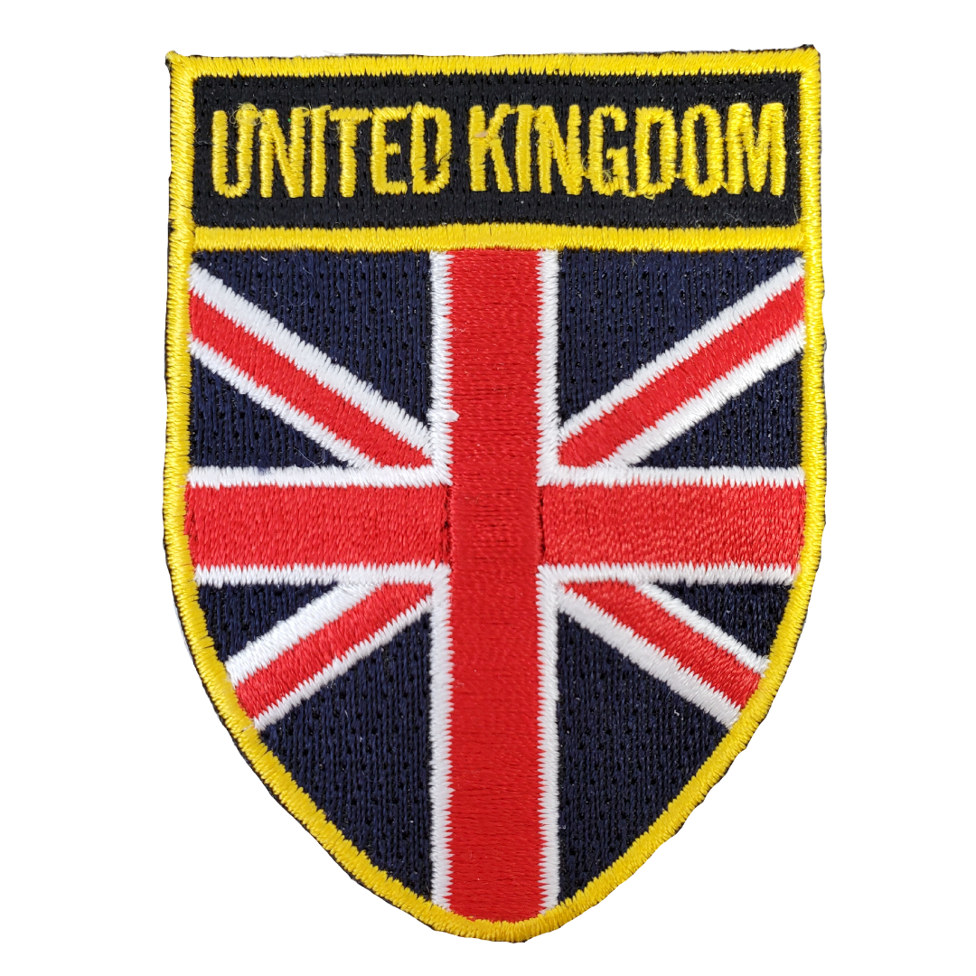Union Jack Crest Embroidery Patch