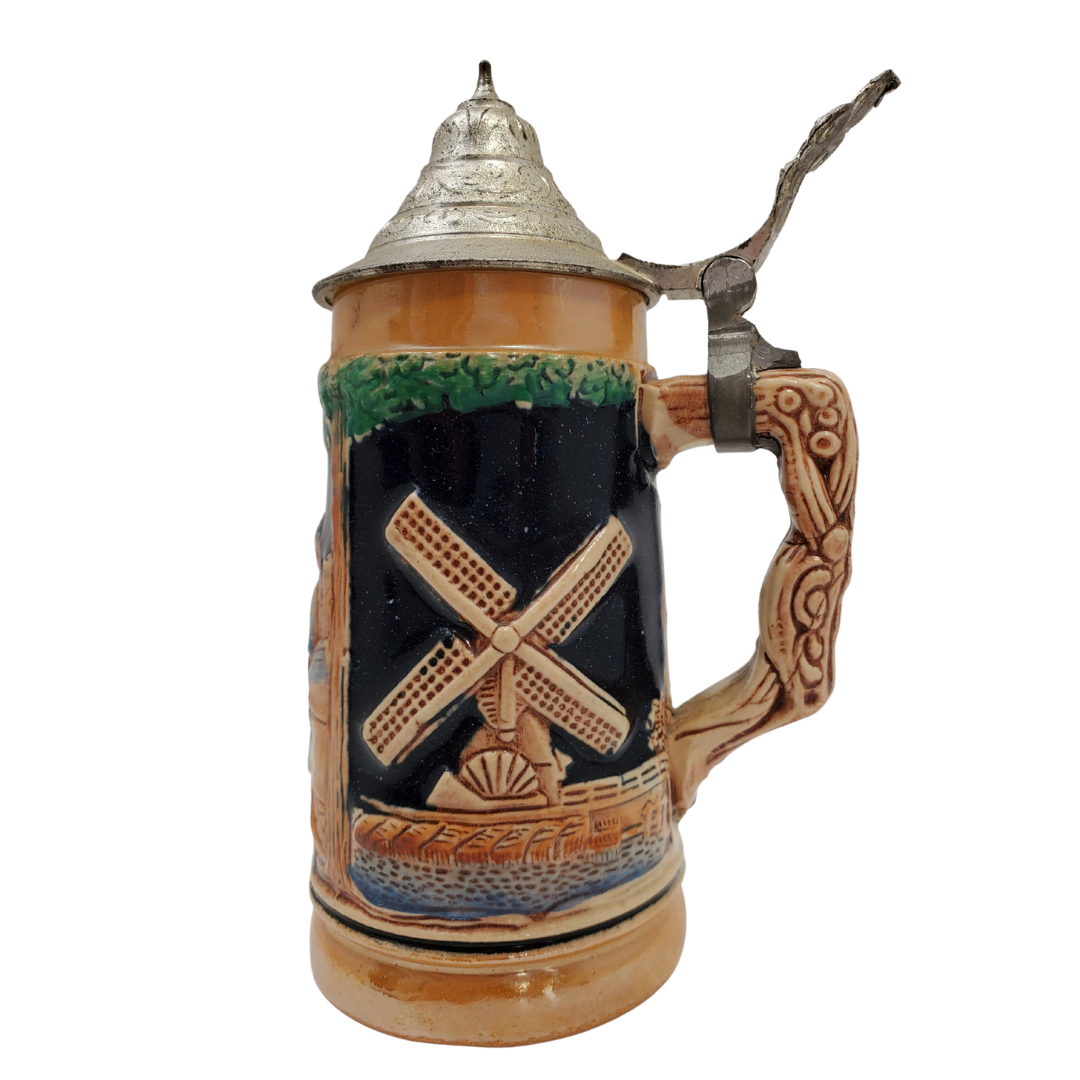 5.5" H 3.5"w   MEtal flip handle.  Holland scenery   Made in Germany 
