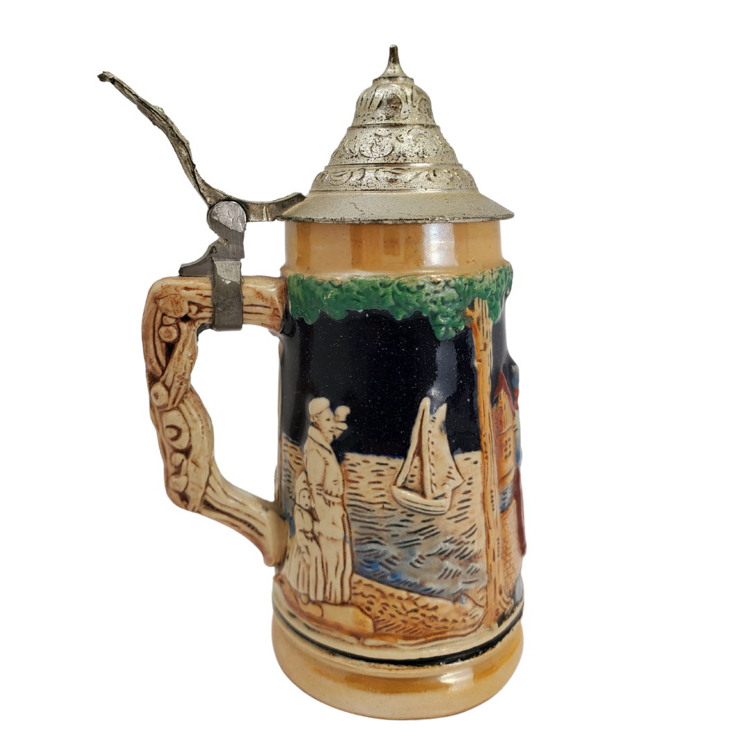5.5" H 3.5"w   MEtal flip handle.  Holland scenery   Made in Germany 