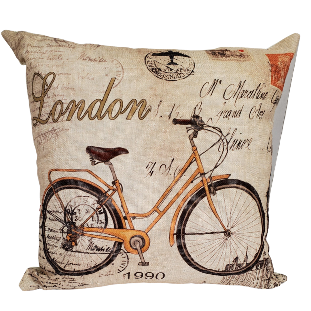 An easy way to add a pop of colour into any room! Perfect for your favoutite chair, sofa, or tossed on the bed with our decorative pillows. Add a fun accent into any room with this london inspired pillow. Throw pillows really do have the ability to transform a room from being uninviting to warm and welcoming. Comes with a pillow cover and insert. 