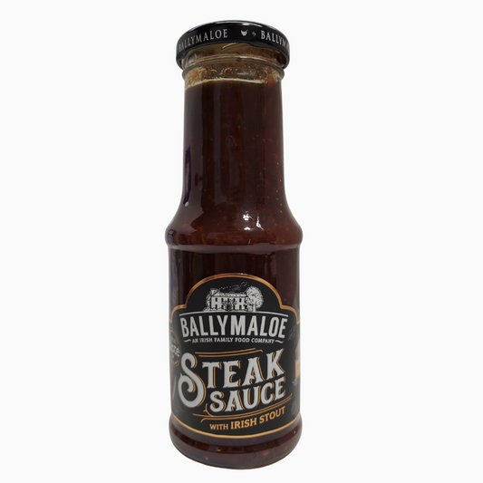 Ballymaloe steak sauce made with Irish stout. This distinctive and tasty steak sauce is made with Dungarvan Irish Stout and a blend of spices. 