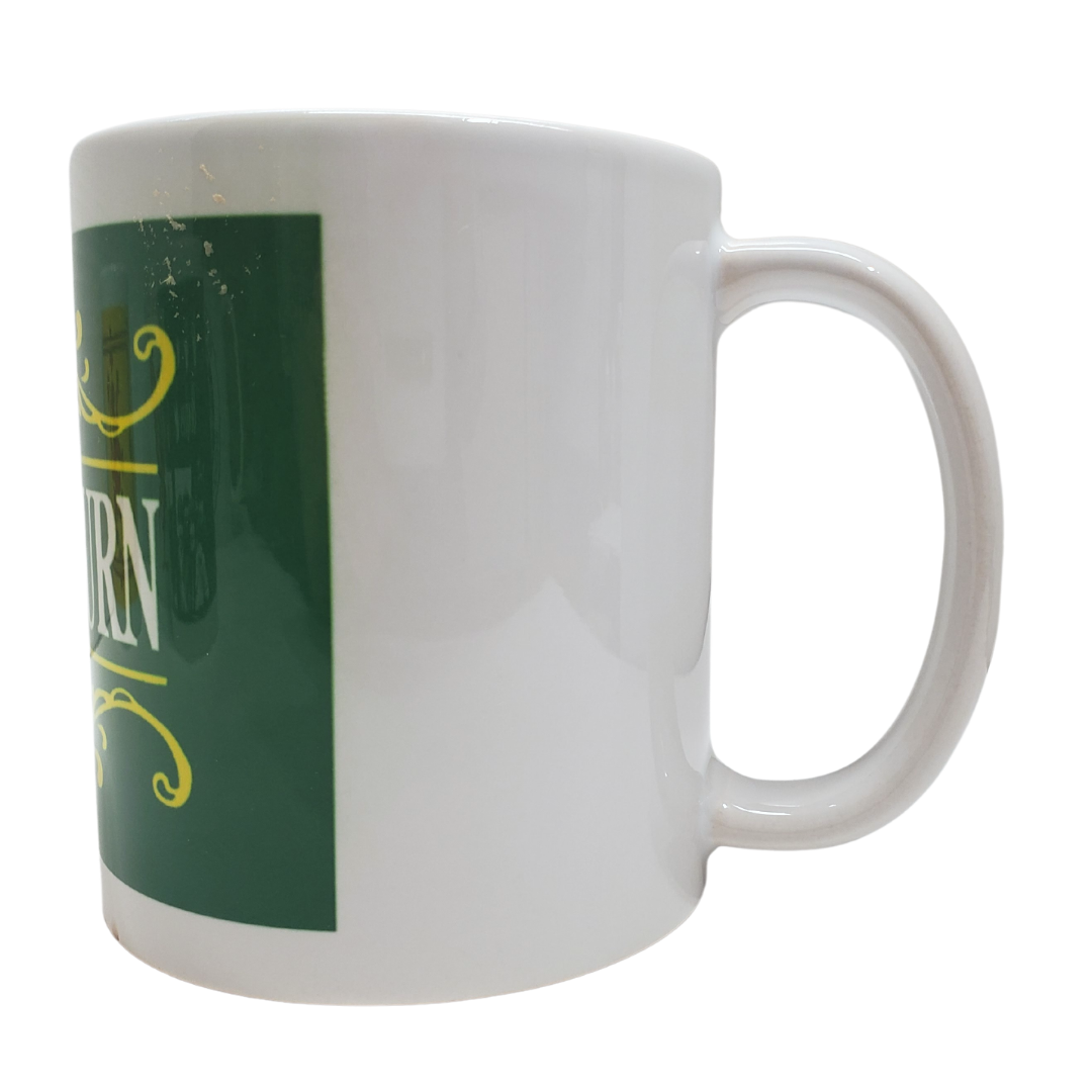 Enjoy your morning brew in this Rovers Return Coronation Street themed coffee mug. Standard-sized coffee mug.   You can get a matching magnet for only $2.99 with the purchase of a mug! 
