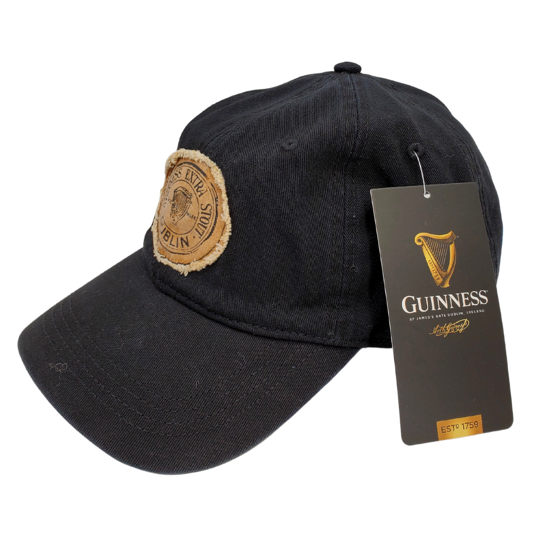 Guinness has proudly made high-quality products since 1759. Their standards don't just stop at beer, feel at ease knowing you are getting a high-quality cap. This stylish baseball cap features a distressed patch with the iconic harp we have all come to love. Official Guinness Product  Adjustable cap to fit most!