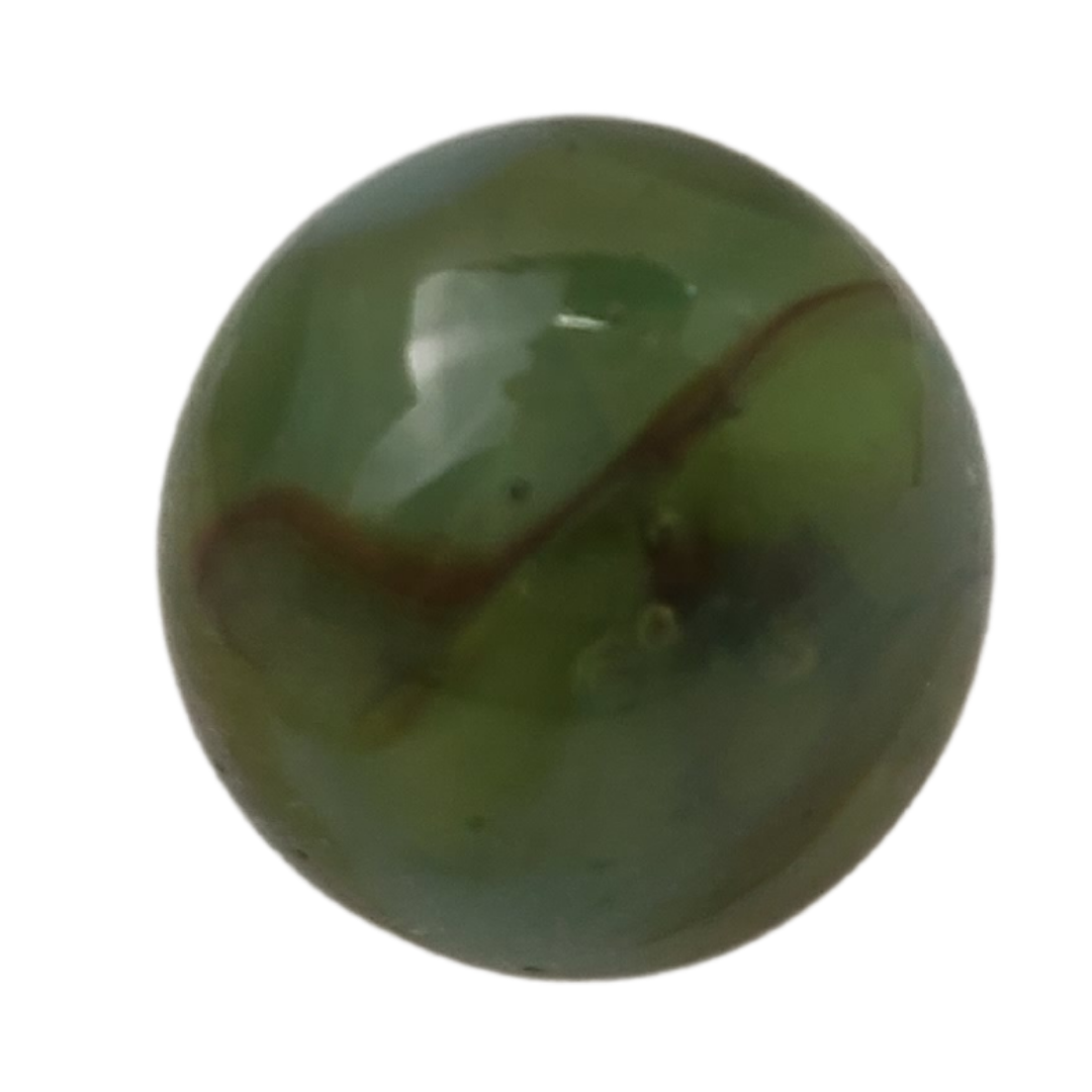 Vintage swirl agate marble. 28.15mm. Nice green swirl. Great condition.