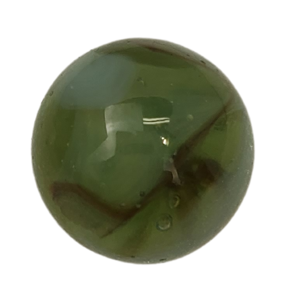 Vintage swirl agate marble. 28.15mm. Nice green swirl. Great condition.